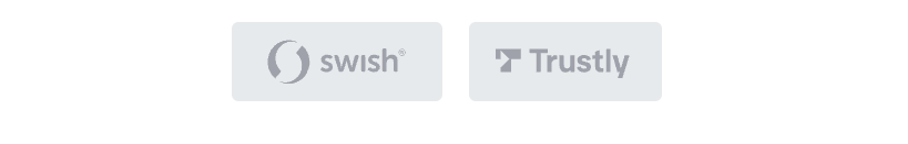 Sätt in och ta ut med Swish eller Trustly