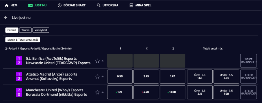 Livebetting